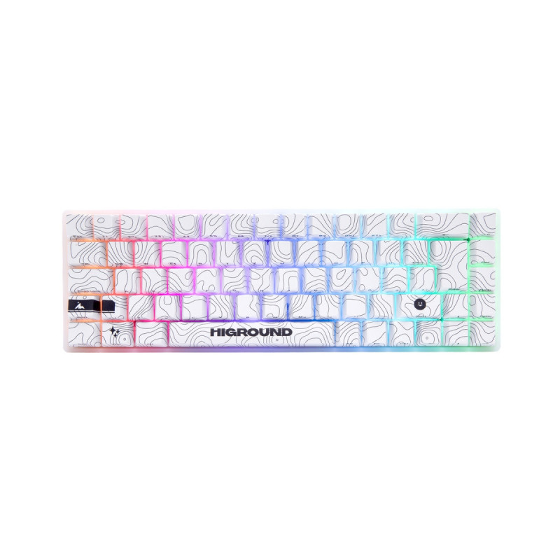 Clavier Gaming Higround SNOWSTONE Base 65 Hotswap - ISO Français - White Flame