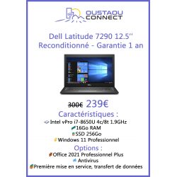 Dell Latitude 7290 i7 16 Go - Bon état