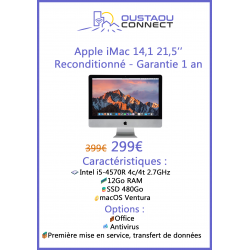 Apple iMac 14,1 21,5’’ - État Correct