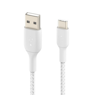 BELKIN Câble Tressé USB-C 1m (Blanc)
