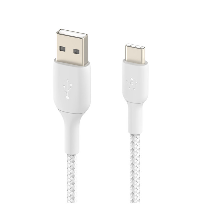 BELKIN Câble Tressé USB-C 1m (Blanc)