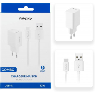 Pack Chargeur 12W + Câble USB-C FAIRPLAY