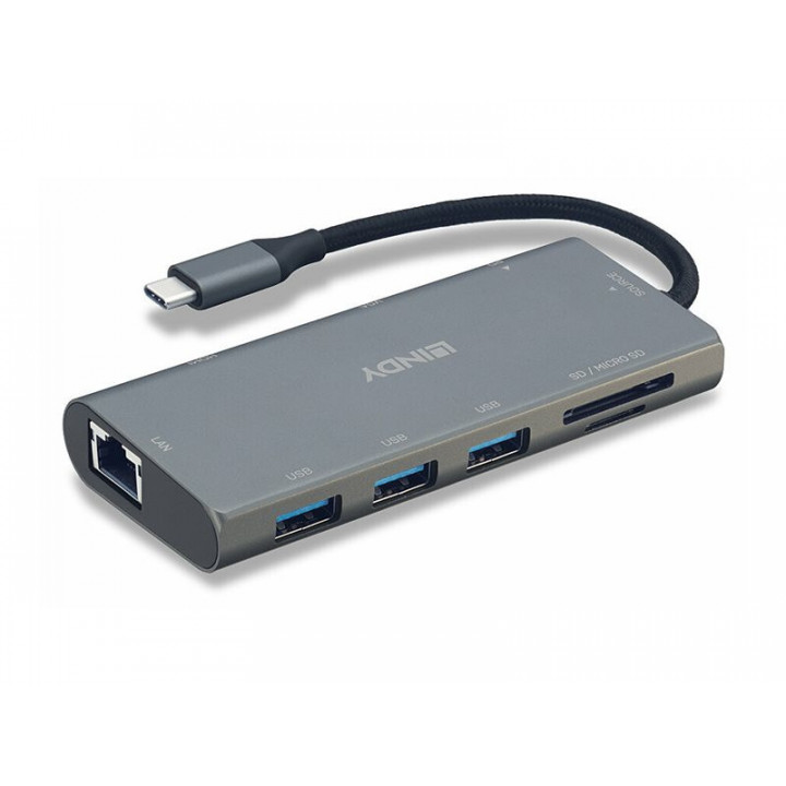 Dock Multi-Port USB 3.1 Type-C LINDY