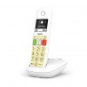 Téléphone Sans Fil Gigaset E290 – Blanc | Grosses Touches | Son Amplifié | Sans Répondeur