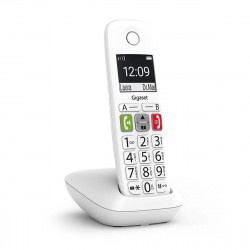 Téléphone Sans Fil Gigaset E290 – Blanc | Grosses Touches | Son Amplifié | Sans Répondeur