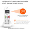 Téléphone Sans Fil Gigaset E290A Duo – Blanc | Grosses Touches | Avec Répondeur