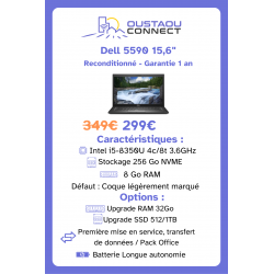 Dell Latitude 5590 8 Go 15,6" 256 Go - Bon état
