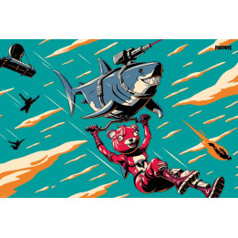 Poster Fortnite - Laser Shark