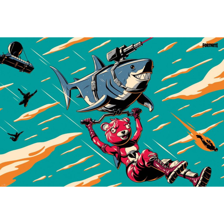 Poster Fortnite - Laser Shark