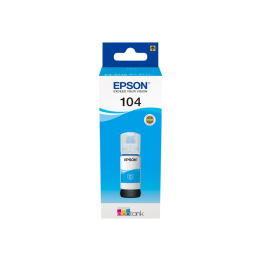 Bouteille d'encre EPSON EcoTank 104 Cyan (65 ml)