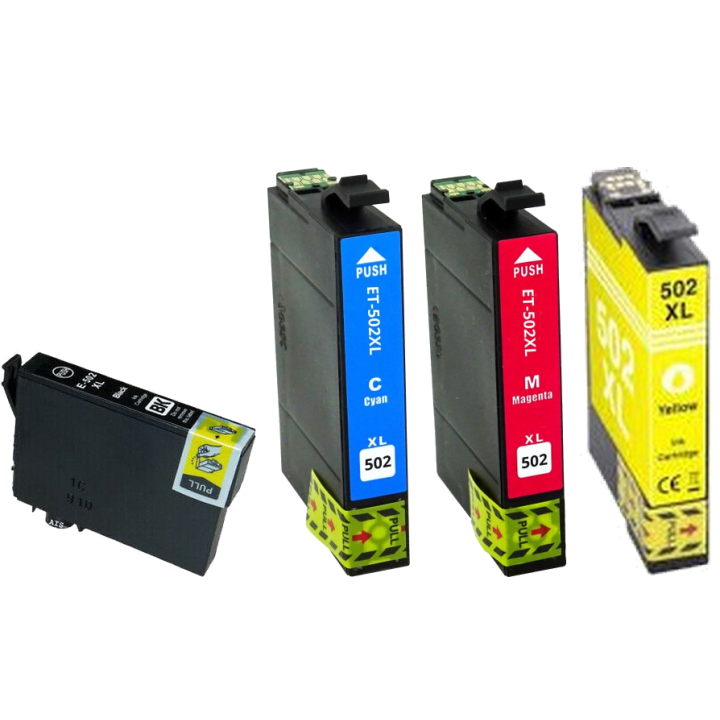Pack 4 cartouches compatibles Epson 502XL