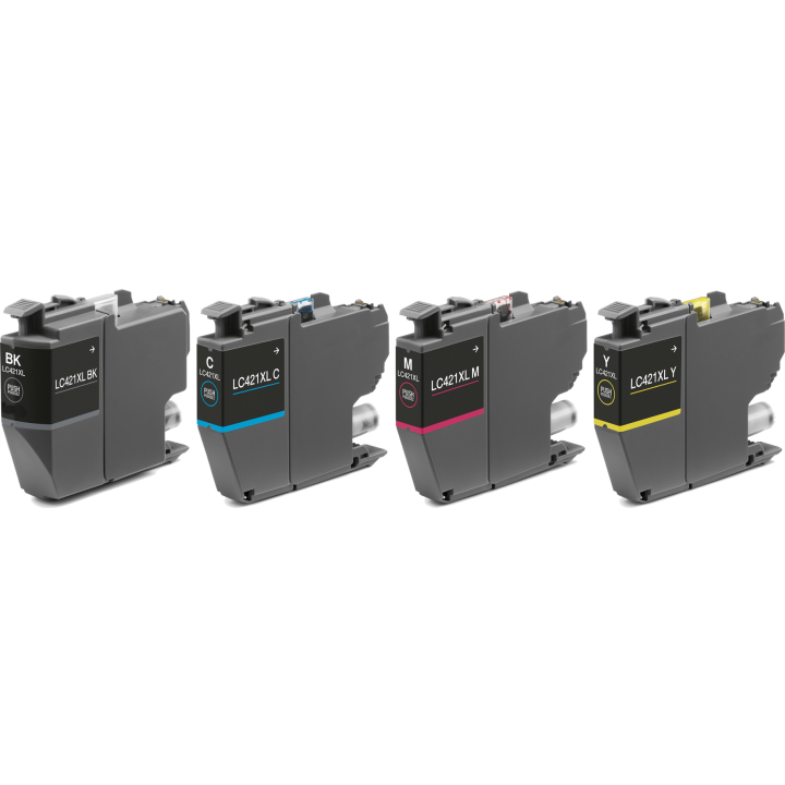 Pack 4 cartouches compatibles Brother LC 421 XL