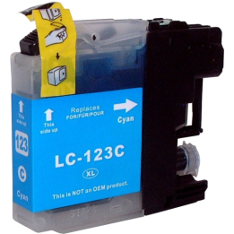 Cartouche compatible Brother LC 123 Cyan