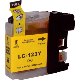 Cartouche compatible Brother LC 123 Jaune