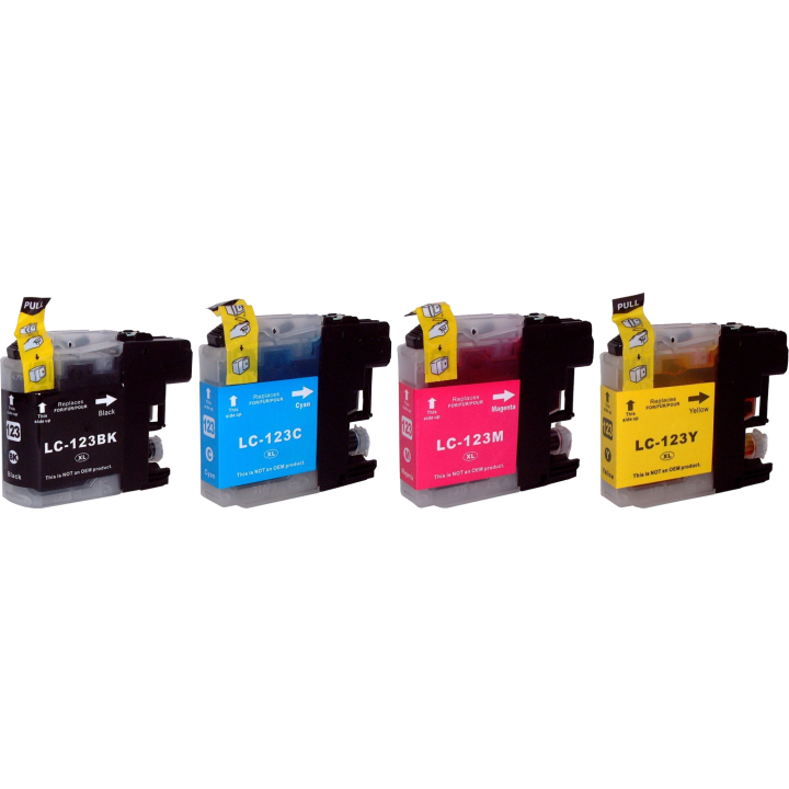 Pack 4 cartouches compatibles Brother LC 123