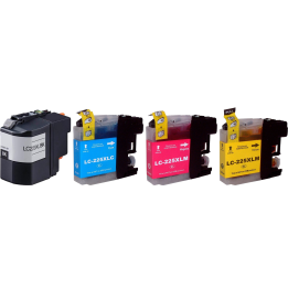 Pack 4 cartouches compatibles Brother LC 229 XL