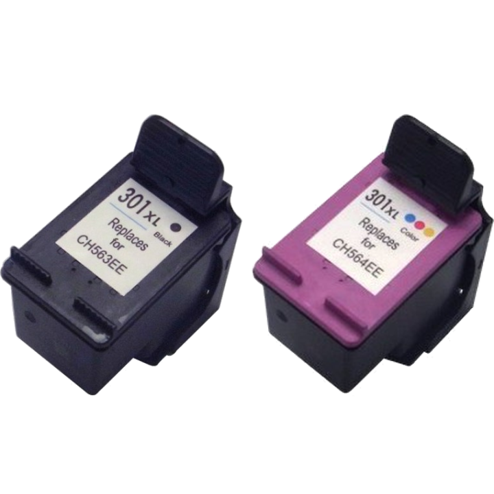 Pack 2 cartouches compatibles HP 301XL