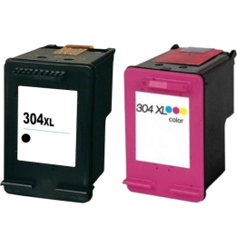 Pack 2 cartouches compatibles HP 304XL