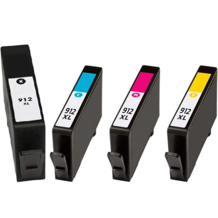 Pack 4 cartouches compatibles HP 912XL