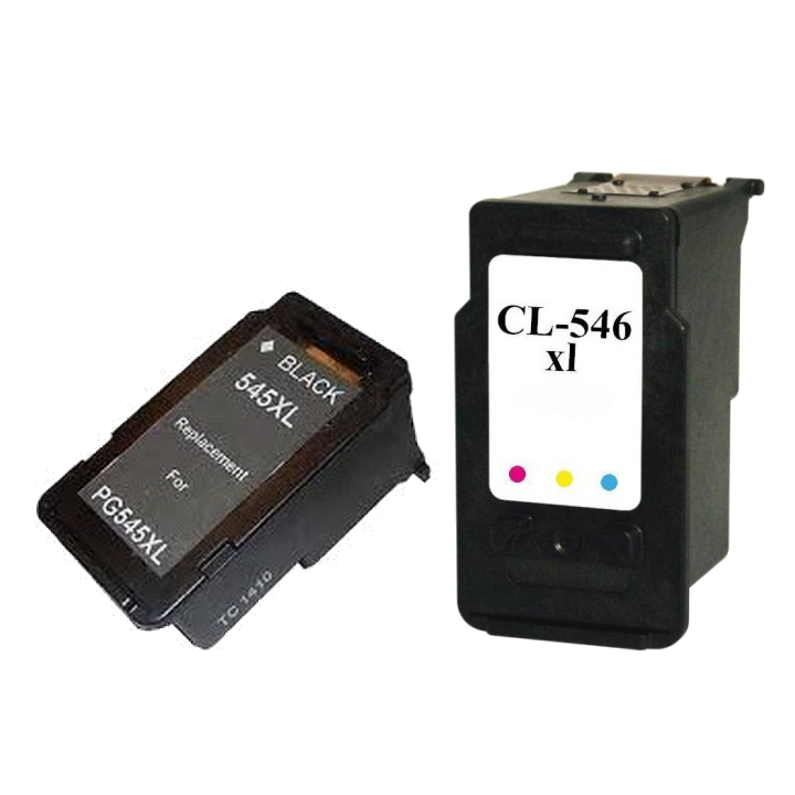 Pack 2 cartouches compatibles Canon PG545XL / CL546XL