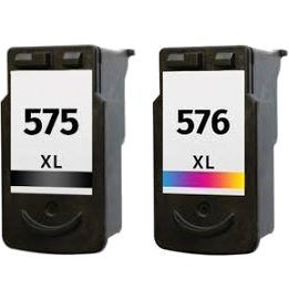 Pack 2 cartouches compatibles Canon PG575XL / CL576XL