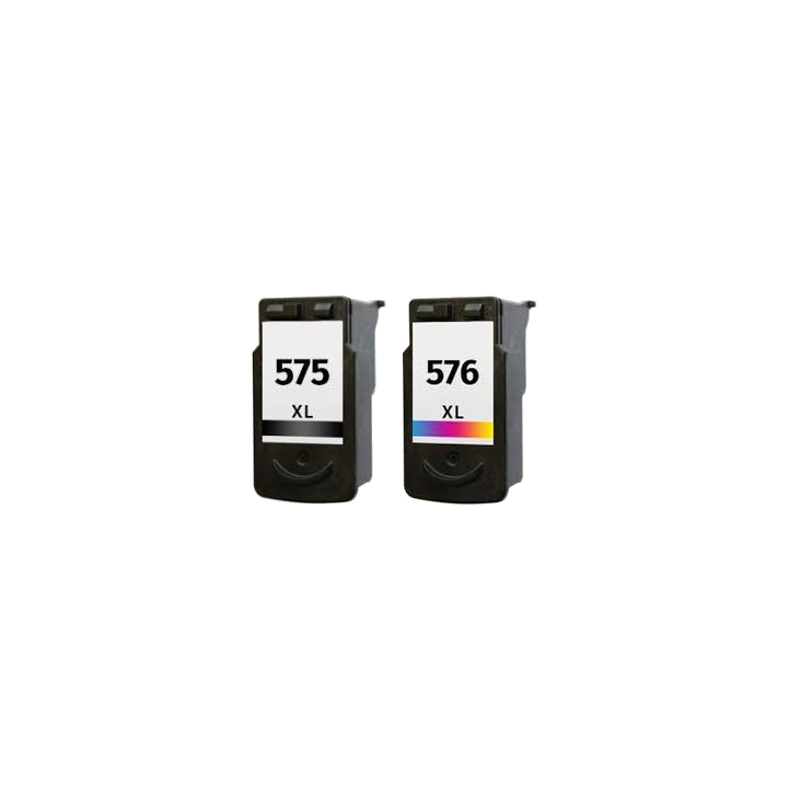 Pack 2 cartouches compatibles Canon PG575XL / CL576XL