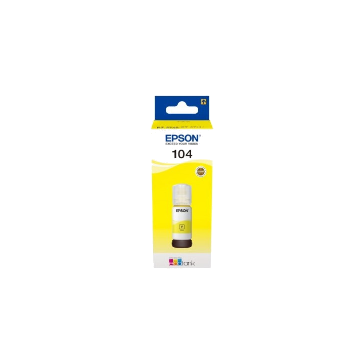 Bouteille d'origine Epson 104 Jaune