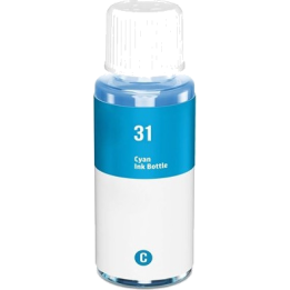 Bouteille compatible HP GT31 / GT32XL Cyan
