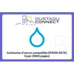Cartouche compatible Epson 407XL Cyan