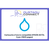 Cartouche compatible Epson 407XL Cyan