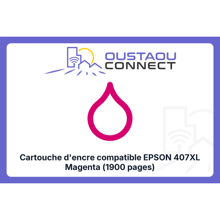 Cartouche compatible Epson 407XL Magenta