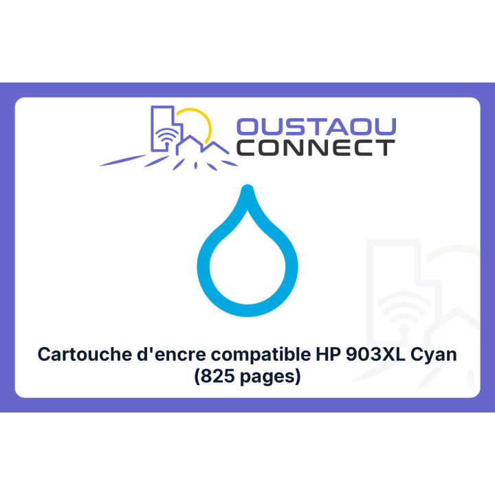 Cartouche compatible HP 903XL Cyan