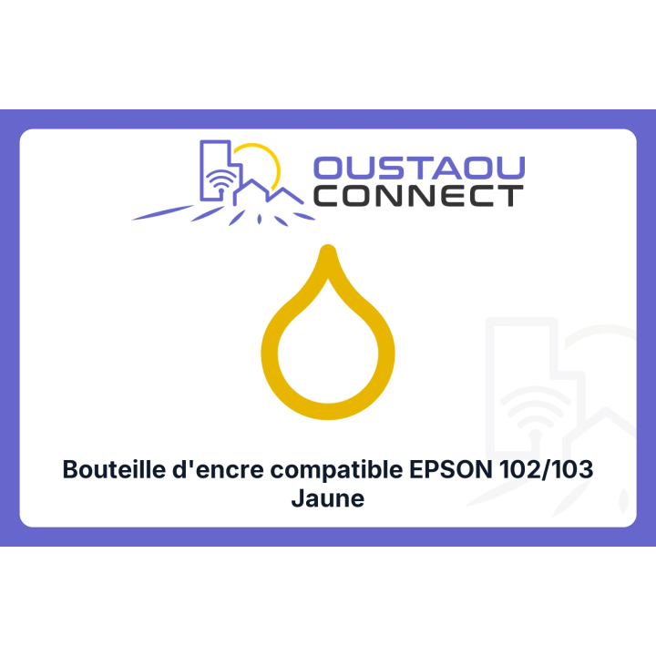 Bouteille compatible Epson 102/103 Jaune