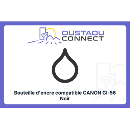 Bouteille compatible Canon GI-56 Noir