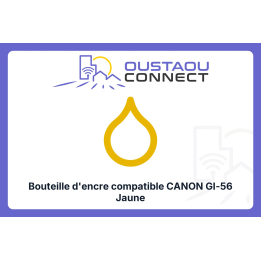 Bouteille compatible Canon GI-56 Jaune