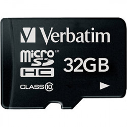 Carte mémoire 32Go Micro SD Verbatim Premium