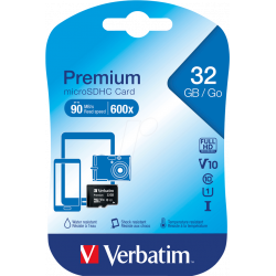 Carte mémoire 32Go Micro SD Verbatim Premium