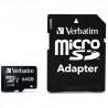 Carte mémoire 64Go Micro SD Verbatim Premium avec adaptateur