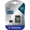 Carte mémoire 64Go Micro SD Verbatim Premium avec adaptateur