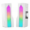 Enceintes 2 en 1 Mars Gaming MSDuo RGB Blanc