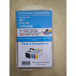 Pack de 4 cartouches générique HP 9XX XL (903, 912, 953, 963)