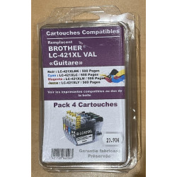 Pack de 4 cartouches générique BROTHER LC XXXX (123, 225/229, 421, 422, 426, 3213, 3219, 3237)