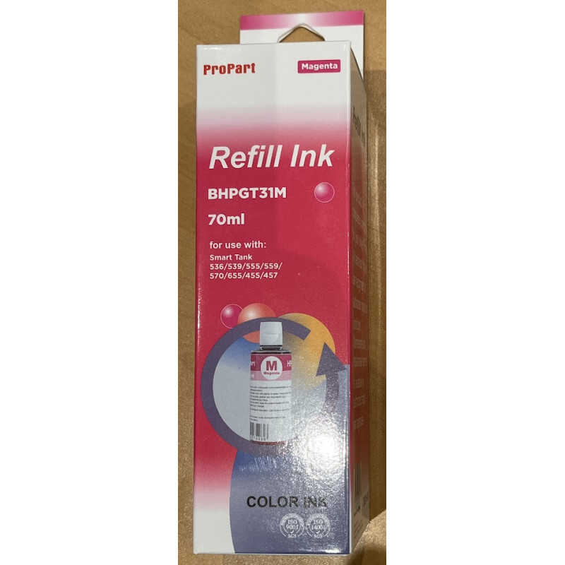 Bouteille générique HP Smart Tank 455, 457, 536, 539, 555, 559, 570, 655