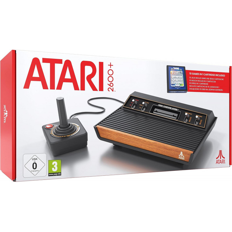 Atari 2600 plus avec manette & 10 jeux