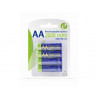 4 piles EnerGenie instantanées AA rechargeables 2000mAh