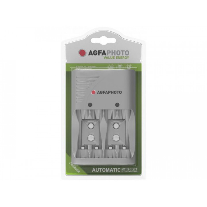 AGFAPHOTO Chargeur universel de batterie - sans piles pour AA / AAA / 9V