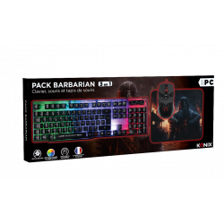 Pack barbarian - Drakkar (Clavier, Souris et Tapis de souris)