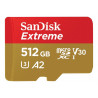 Carte mémoire 512Go MicroSDHC SanDisk Extreme avec adaptateur