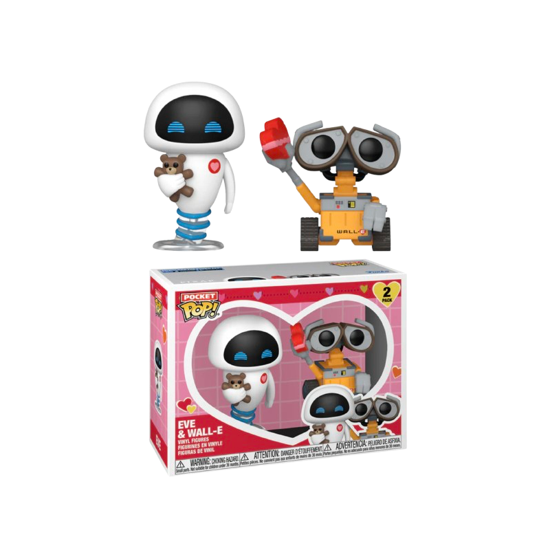 Funko POP! Walle-E & Eve - Pack Saint-Valentin