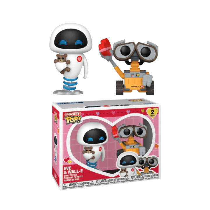 Funko POP! Walle-E & Eve - Pack Saint-Valentin